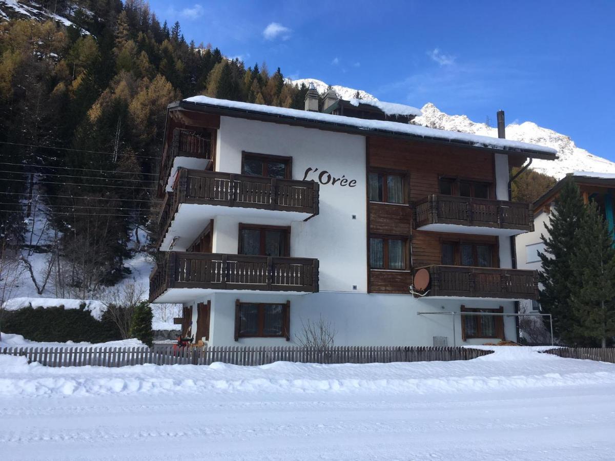 Free Cable Car & Bus In The Summer Haus L'Oree Saas-Grund Exterior foto