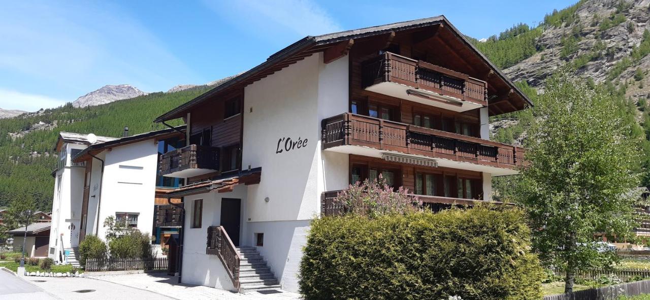 Free Cable Car & Bus In The Summer Haus L'Oree Saas-Grund Exterior foto