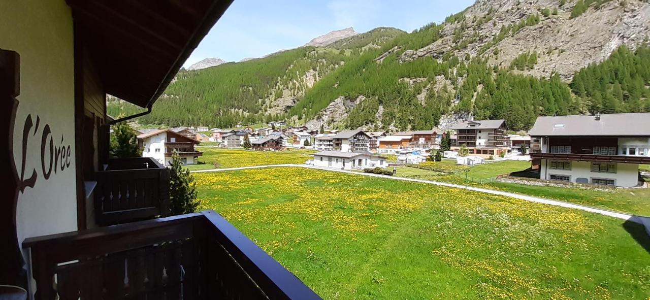 Free Cable Car & Bus In The Summer Haus L'Oree Saas-Grund Exterior foto