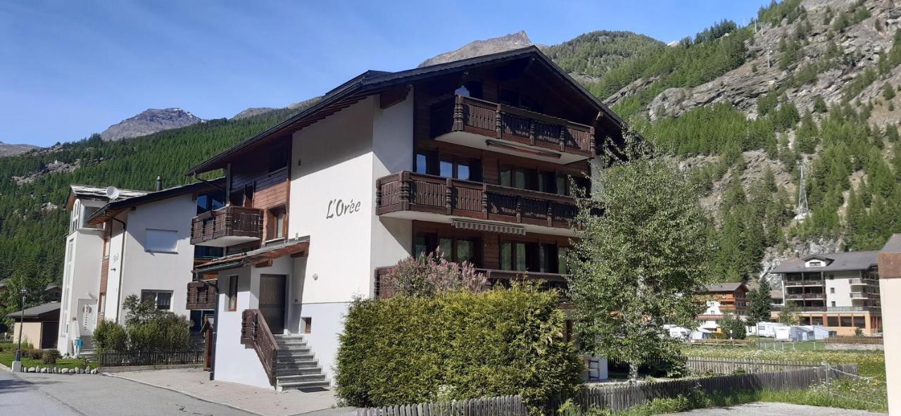 Free Cable Car & Bus In The Summer Haus L'Oree Saas-Grund Exterior foto